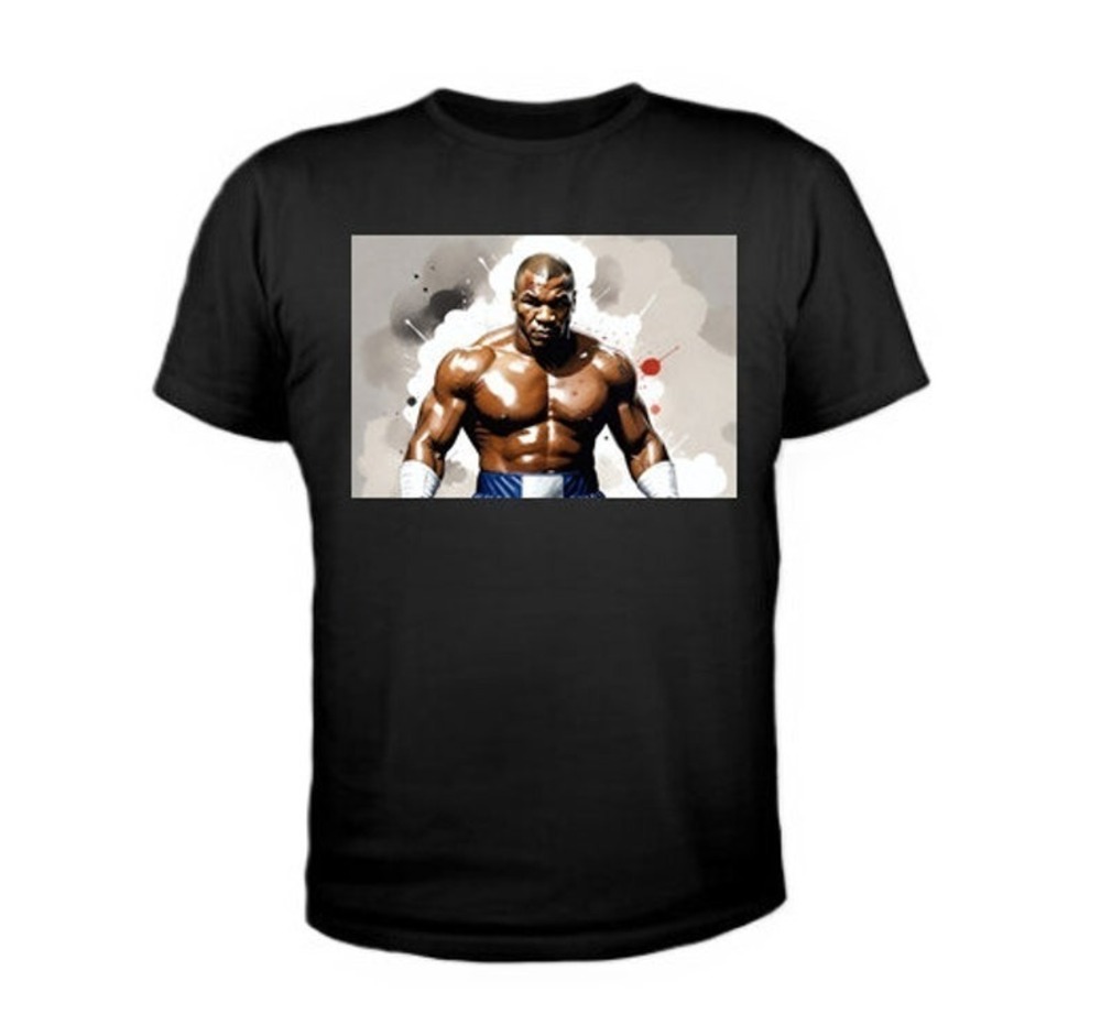Mike Tyson The Legend T Shirt Black Tee